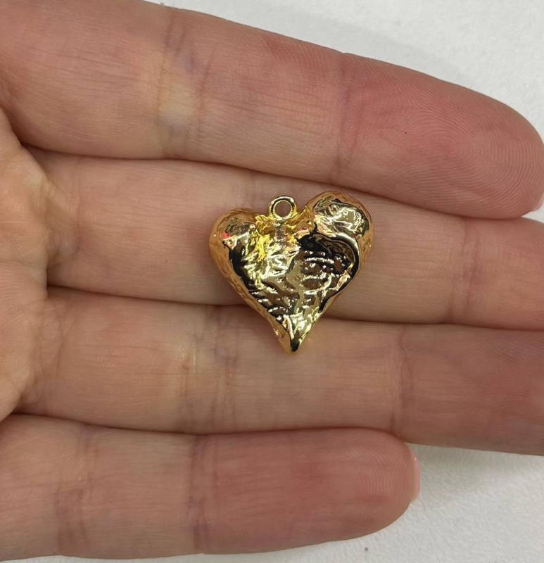Подвеска Сердце размер 18мм цвет золото