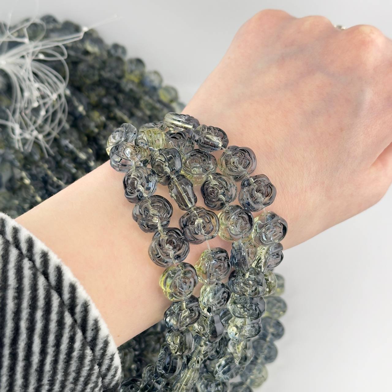 Чешское стекло размер 13мм мультицвет